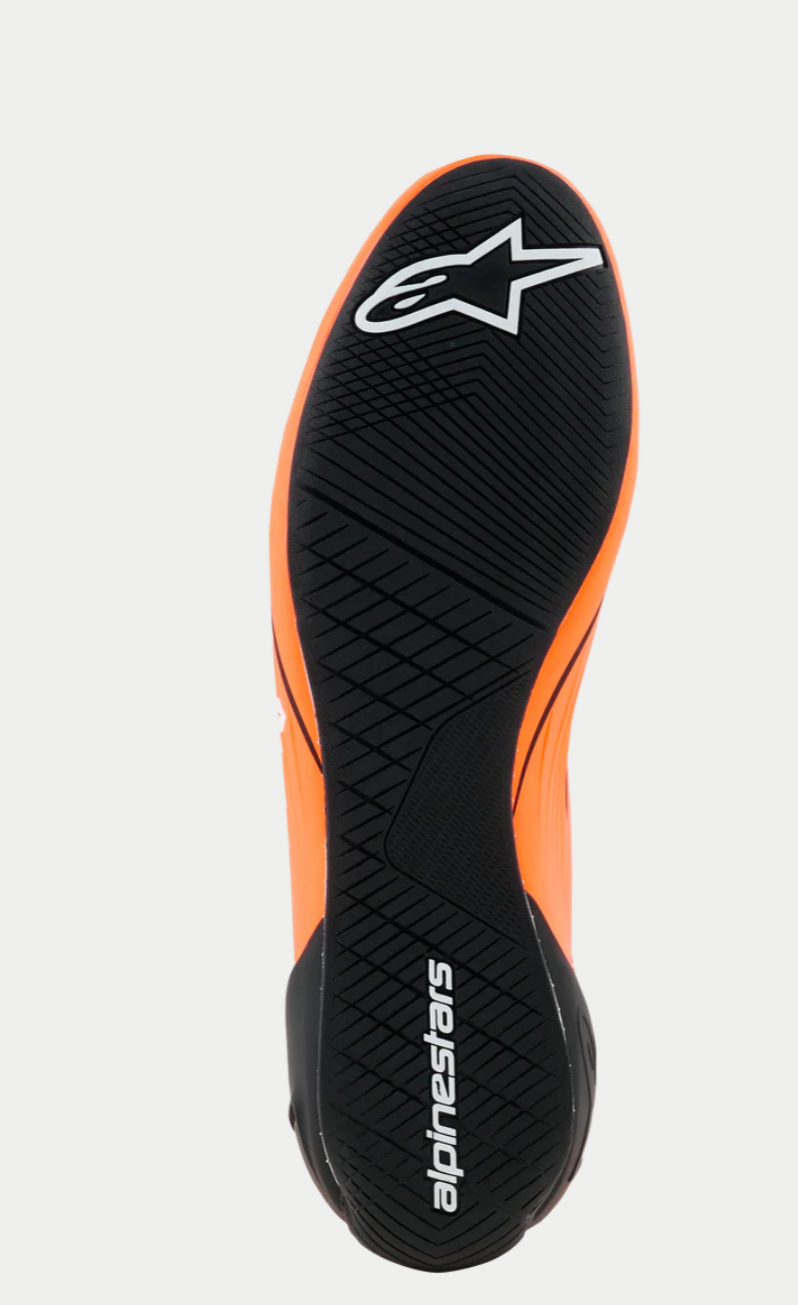 Alpinestars Supertech K Fia kartschoenen fluor oranje zwart