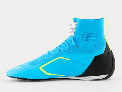 Chaussures de karting Alpinestars Supertech K FIA Bleu clair / Jaune fluo