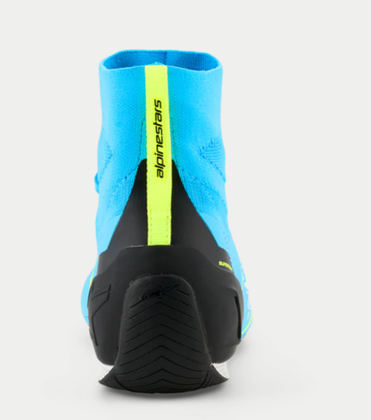 Chaussures de karting Alpinestars Supertech K FIA Bleu clair / Jaune fluo