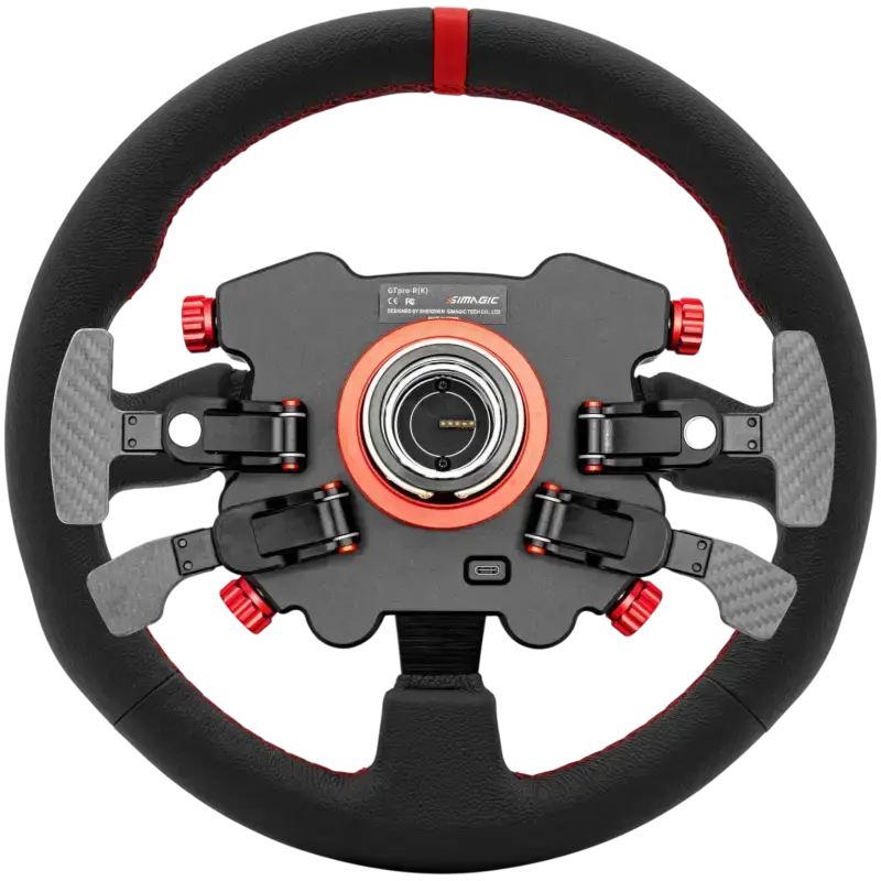 Simagic GT1 steering wheel with Pro HUB / Knob - Leather