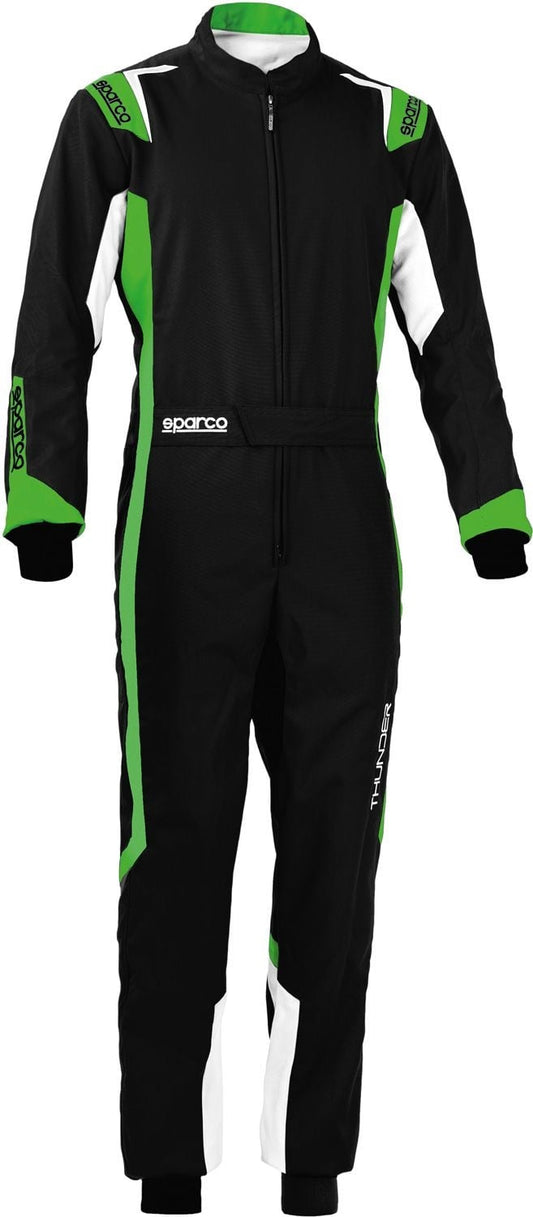 Combinaison Sparco Thunder noire/verte LVL2