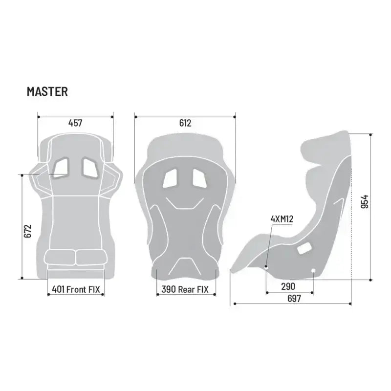 SPARCO MASTER FIBREGLASS SEAT