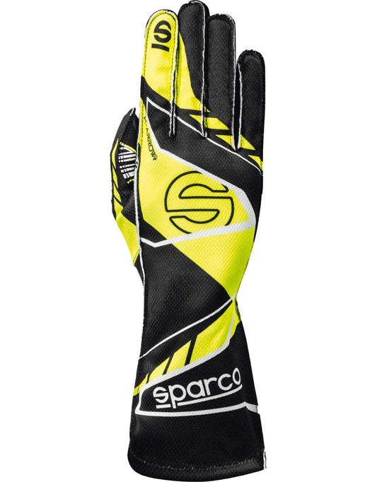 Gants de karting Sparco K-Arrow+ (FIA 8877-2022) Noir / Jaune