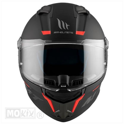 Casque MT Stinger 2 noir mat/orange fluo