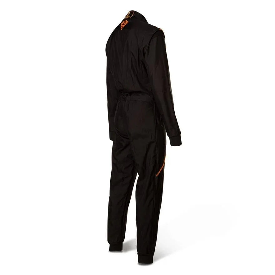 Speed RS-1 Barcelona 2-lagen overall zwart/fluor oranje - KartKings