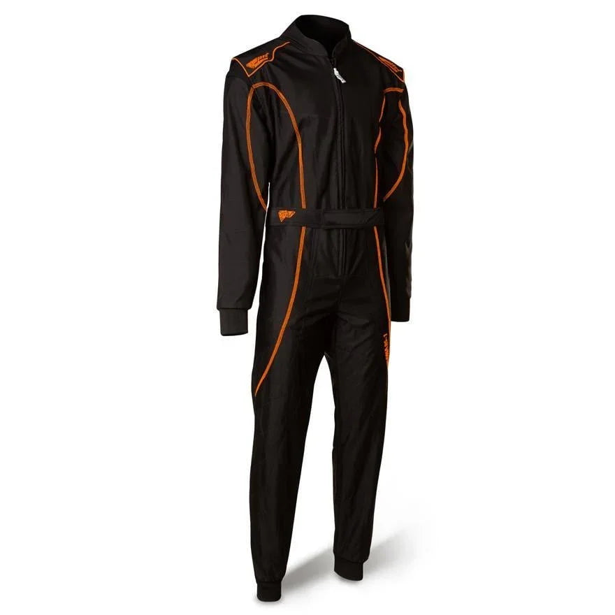 Speed RS-1 Barcelona 2-lagen overall zwart/fluor oranje - KartKings