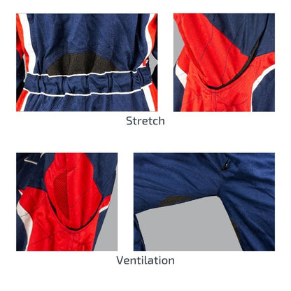 Combinaison de vitesse Detroit HS-3 Bleu/rouge/blanc