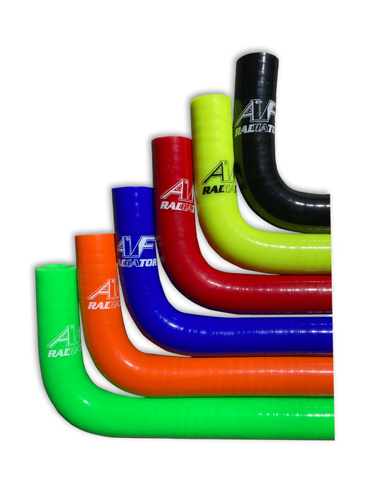 Durite d'eau en silicone pour radiateur AF Bleu 120 cm 2 x coude à 90 degrés