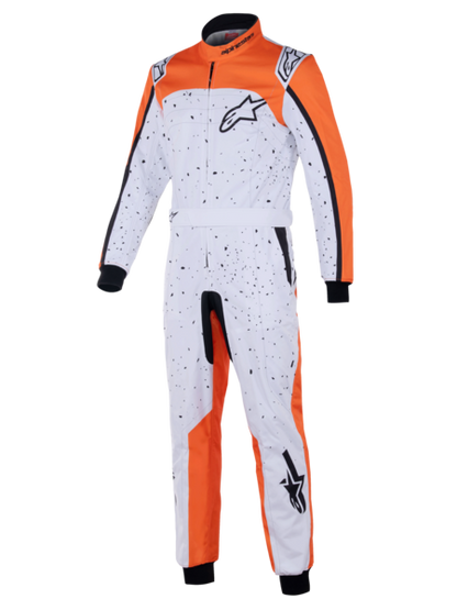 Alpinestars KMX-9 V3 Graphic 6 Blanc/Orange/Noir