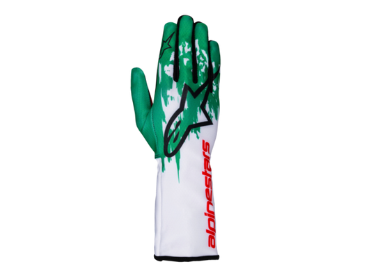 Alpinestars Tech 1-K V3 Blanc/Vert/Rouge (FIA KARTING) 
