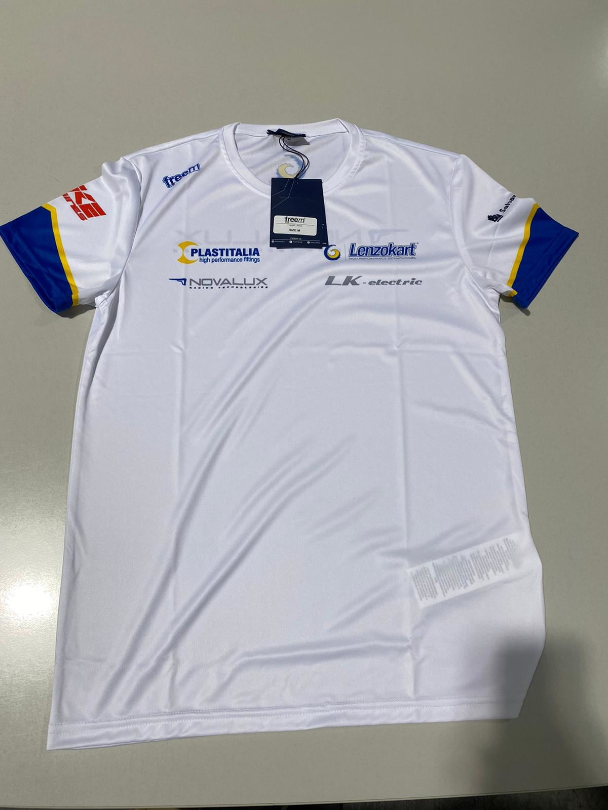 T-shirt LenzoKart / Freem blanc