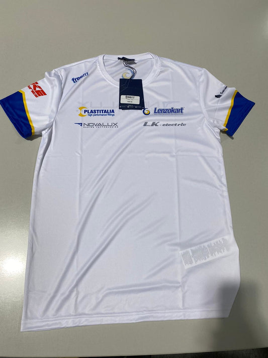 T-shirt LenzoKart / Freem blanc