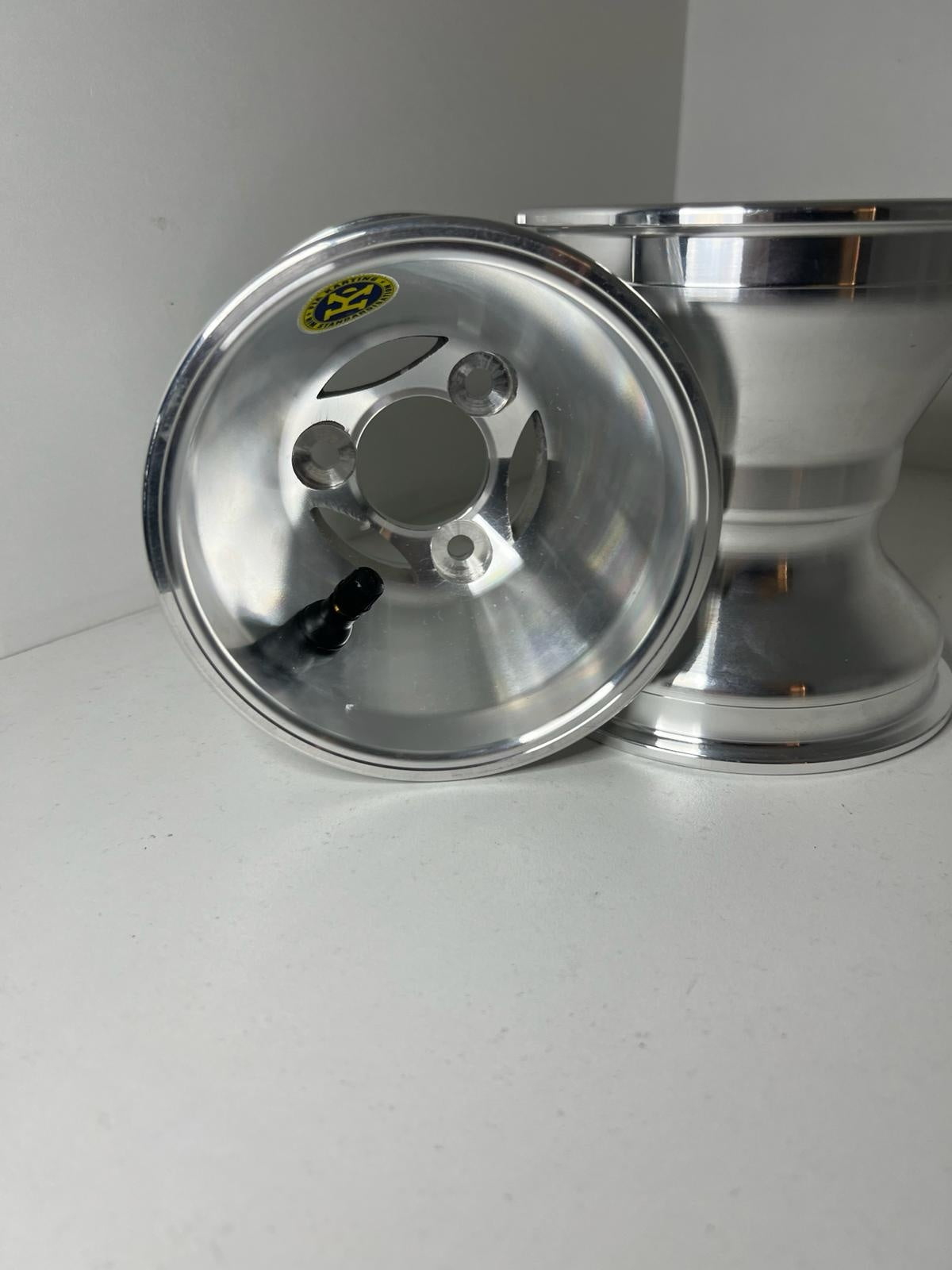 Jantes arrière aluminium AMV mini kart 140MM (jeu de 2 jantes) 